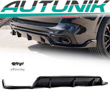 Diffusor Heckdiffusor 3-teilig Schwarz Glanz für BMW X5 G05 M Paket 2018-2023 OHNE ABE