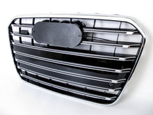Schwarz Chrom Kühlergrill Grill für AUDI A6 C7 S6 4G Limo Avant 11-14 vor MOPF