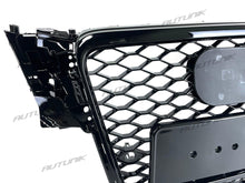 RS4 Optik Wabengrill Kühlergrill Frontgrill Schwarz für AUDI A4 B8 Grill Limo Avant 2007 - 2011 fg197