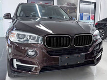 LED Kühlergrill Grill Frontgrill Schwarz für BMW X5 F15 X6 F16 14-18