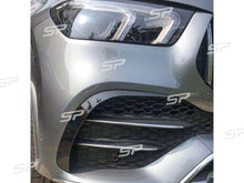 Schwarz Glanz Aero Flaps Vorne für Mercedes GLE V167 C167 mit AMG Line ab 2019