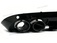 C43 Look Heckdiffusor Endrohre Schwarz für Mercedes W205 S205 Seriens Avantgarde