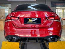 Diffusor Schwarz Auspuffblenden für Mercedes A-Klasse V177 Limo AMG Line ab 2018 OHNE ABE
