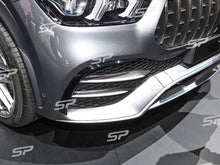 Schwarz Glanz Aero Flaps Vorne für Mercedes GLE V167 C167 mit AMG Line ab 2019