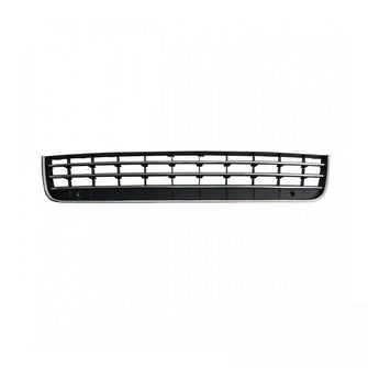 Stoßstange Gitter Mitte Chrom Schwarz für VW Touareg 7P5 04.10-07.14
