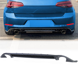 Diffusor Heckdiffusor Schwarz für VW Golf 7 5G1 2012-2017 Ohne Auspuffblenden
