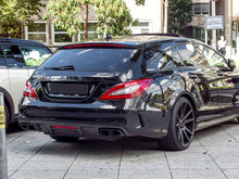 Auspuffblenden Endrohre H Eckig Schwarz für Mercedes CLS C219 W218 C218 W221 S63 E63 AMG