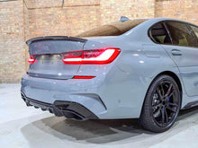 Schwarz Glanz Auspuffblenden Endrohre M340i Look für BMW 3er G20 G21 4er G26 M240i i4 M Sport Paket 2019+