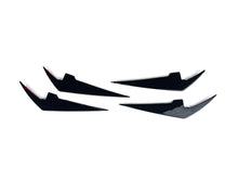 Front Stoßstange Flossen Flaps Flics Schwarz Passend für BMW 3er G20 G21 LCI 330i M340i ab 2022