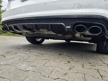 Schwarz Diffusor Auspuffblenden für AUDI A6 C7 4G Heckdiffusor mit S Line MOPF 15-18 di130