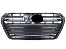 Grill Kühlergrill Schwarz für Audi A4 S4 B9 Limo Avant S-Line 15-19 fg225
