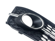 Schwarz Chrom Lüftungsgitter Blenden Grill Gitter für Audi A8 S8 D4 4H S-Line 13-17 MOPF mit ACC
