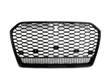 Wabengrill Grill Kühlergrill Schwarz für Audi A6 S6 C7 4G Limo Avant S Line MOPF 15-18