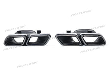 S63 Optik Diffusor Auspuff Schwarz für Mercedes C217 A217 AMG Line MOPF 17-20