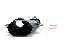 Schwarz Diffusor Chrom Endrohre für Mercedes C205 A205 C43 AMG Line 16-21 OHNE ABE