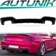 Diffusor Heckdiffusor Schwarz Glanz für BMW 6er F06 F12 F13 M Paket 2011-2018 OHNE ABE