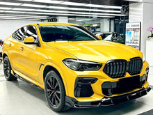 Stoßstange Frontspoiler Spoiler Lippe Schwarz Glanz für BMW X6 G06 M Paket 19-23 OHNE ABE