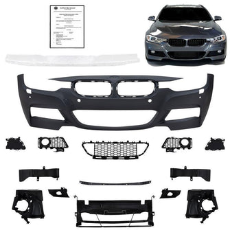 Vorne Stoßstange Passend für BMW 3er F30 F80 Limousine F31 Touring 2011-2019 mit ABE