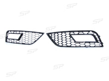 Nebelscheinwerfer Waben Gitter Schwarz für Audi A4 B8 B8.5 Serienstoßstange 2012-2015