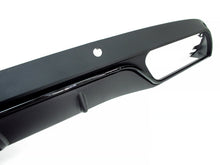 Diffusor Heckdiffusor + Schwarz Auspuffblenden für Mercedes Benz C-Klasse W205 mit Serienstoßstange 2014-2021 di21