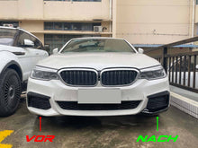 Front Spoiler Splitter Ecken Ansätze Schwarz Passend für BMW 5er G30 G31 M Sport Paket 2017-2020 Vor LCI