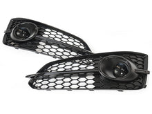 Schwarz Gitter Lüftungsgitter Blenden Grill für Audi A8 S8 D4 4H S-Line 13-17 MOPF mit ACC