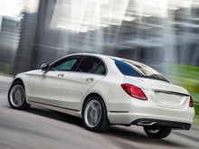 Heckdiffusor Diffusor + Chrom Auspuffspitzen für Mercedes W205 Limousine Avantgarde mit Standard Stoßstange 2014-2022
