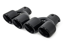 Zu 60-63mm Endrohre Auspuffblenden Schwarz Glanz für BMW G42 G20 G21 G22 G23 G26