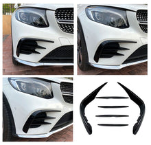 Front Aero Flaps + Fins für Mercedes GLC X253 C253 AMG Line Vorfacelift