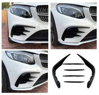 Front Aero Flaps + Fins für Mercedes GLC X253 C253 AMG Line Vorfacelift