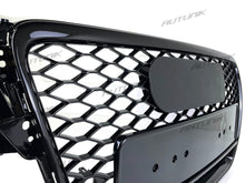 RS4 Optik Wabengrill Kühlergrill Frontgrill Schwarz für AUDI A4 B8 Grill Limo Avant 2007 - 2011 fg197