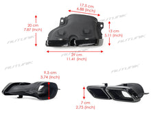S63 Optik Diffusor Auspuff Schwarz für Mercedes C217 A217 AMG Line MOPF 17-20