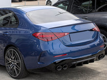 Heckdiffusor Diffusor Auspuff Schwarz für Mercedes W206 S206 C43 AMG Line 2022+