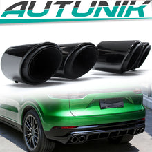 Sport Auspuff Auspuffblenden Endrohre Schwarz für Porsche Cayenne PO536 9YA 2018+ et132
