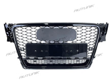 RS4 Optik Wabengrill Kühlergrill Frontgrill Schwarz für AUDI A4 B8 Grill Limo Avant 2007 - 2011 fg197