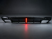 Diffusor Heckdiffusor mit Licht Schwarz Glanz für AUDI A4 S4 B9 S Line 2020+ OHNE ABE