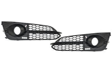 Schwarz Gitter Lüftungsgitter Blenden Grill für Audi A8 S8 D4 4H S-Line 13-17 MOPF mit ACC