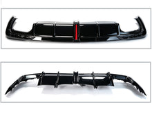 Diffusor Heckdiffusor mit Licht Schwarz Glanz für AUDI A4 S4 B9 S Line 2020+ OHNE ABE