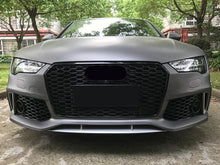 Schwarz Kühlergrill Wabengrill für AUDI A7 Grill C7 4G S-Line S7 2014-2018 fg46