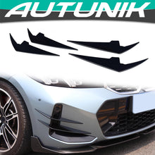Front Stoßstange Flossen Flaps Flics Schwarz Passend für BMW 3er G20 G21 LCI 330i M340i ab 2022