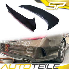 Heck Stoßstange Flossen Flaps Canards Schwarz für Mercedes Benz CLS W218 C218 AMG Line CLS 63 AMG 2014 - 2018