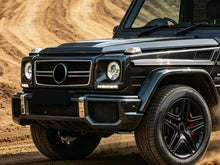 Scheinwerfer Abdeckungen Rahmen MIT E-Zeichen Tagfahrlicht Schwarz für Mercedes G-Klasse W463 1990-2012 ed32