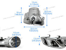 CLS63 Optik Diffusor Silber Auspuff für Mercedes CLS W218 C218 AMG Line 11-17