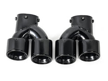 Zu 60-63mm Endrohre Auspuffblenden Schwarz Glanz für BMW G42 G20 G21 G22 G23 G26
