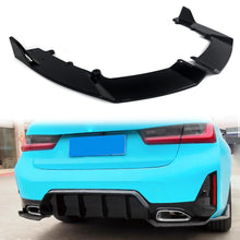 Heck Stoßstange Diffusor Heckansatz Splitter Schwarz für BMW 3er G20 LCI 2023+