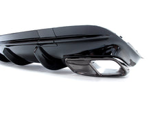 Diffusor Schwarz Heckdiffusor Auspuff für Mercedes CLA C117 X117 W117 CLA45 AMG Line 2016-2019 di9