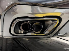 Schwarz Doppelrohr Endrohre Auspuffblenden für BMW X5 G05 X6 G06 X7 G07 2019-2024