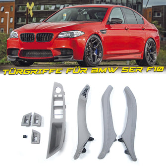 Innentürgriff Verkleidungssatz + Tasten Rahmen Grauer Passend Für BMW 5er F10 F11 F18 M5 2010-2016 it38