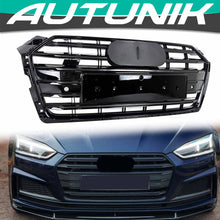 Schwarz Grill Kühlergrill Frontgrill für AUDI A5 F5 S5 2016-2019 vor MOPF fg329