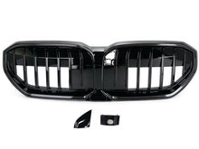 Schwarz Frontgrill LED Kühlergrill Niere Grill für BMW 5er G60 G61 i5 2023-2026